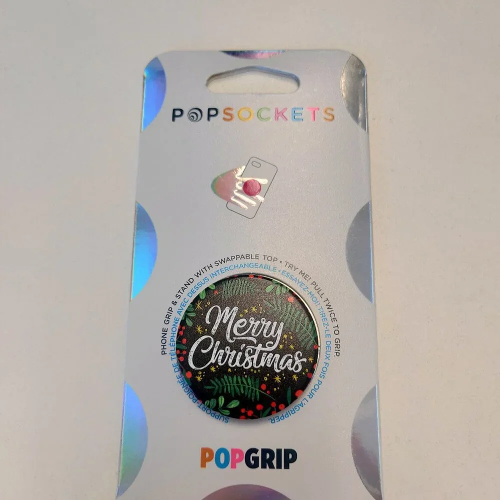 Merry Christmas Popsockets Single Grip & Stand Phones and Tablet Holder